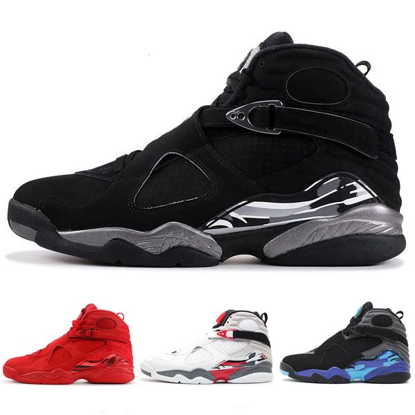 

man kids basketball shoes jumpman 8 gym red midnight navy white olympic concord gamma blue 8s varsity red navy gum new sport sneaker, Black