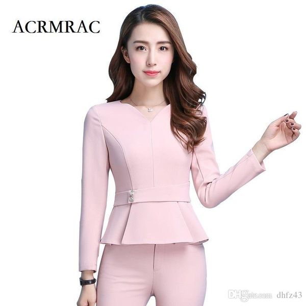 

acrmrac women's suits new summer suit short suit pure color slim zipper jacket pants business formal pants suits, White;black