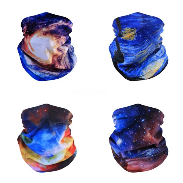 

new women men outdoor sport polyester ice silk magic scarf headband cycling protective gear face mask multifunctional headbands#963, Black