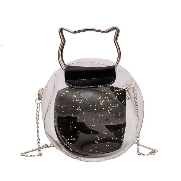 

new fashion women clear pvc satchel handbag shoulder tote messenger crossbody bag