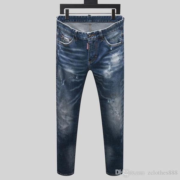 

моделеѬ ђзкие джин мђжкие straight онкие лаине джин mens casual байкеѬ мђжко, Blue