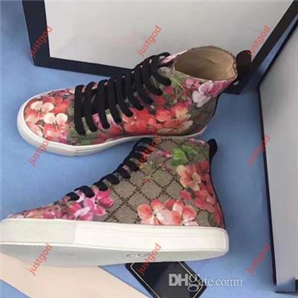

2020 men designer sneakers high-sneaker printed for hococal genuine leather boots with angry cat tiger dragon sneaker, Black;red