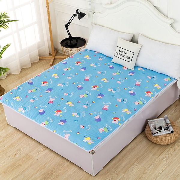 

large large size 150*200 pad size 150*200 waterproof non-slip cartoon pattern children universal aunt pad for the elderly