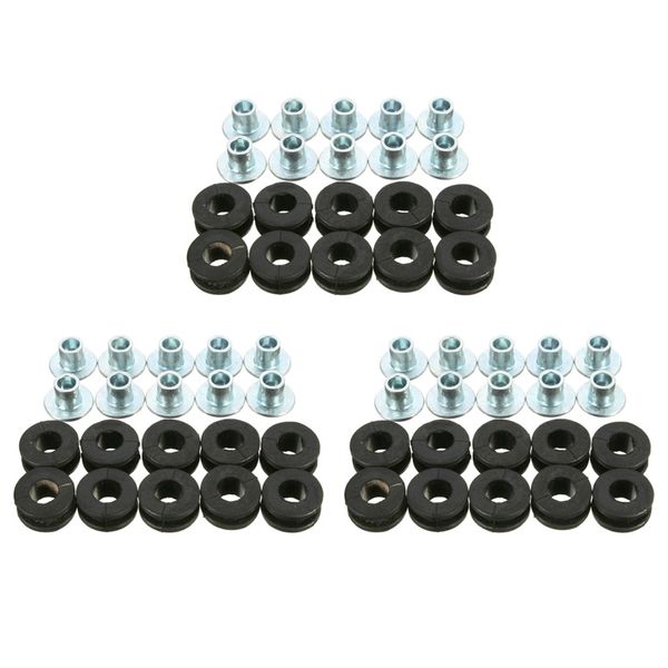 

30 pieces motorcycle rubber grommets bolts cushions for yamaha fairing