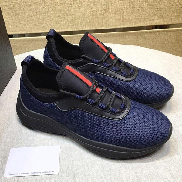 

new arrival mesh and neoprene sneakers mens shoes soft footwears breathable plus size lightweight men shoes scarpe sportive da uomo, Black