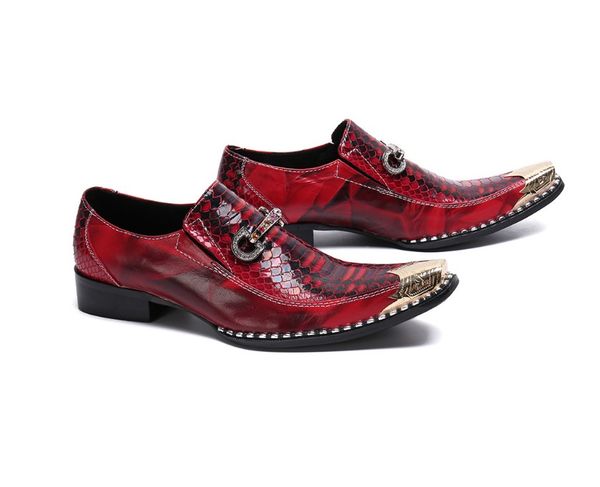 

men dress shoes red pointed toe crocodile pattern leather casual shoes man lace up stylish wedding shoes 38-47, Black
