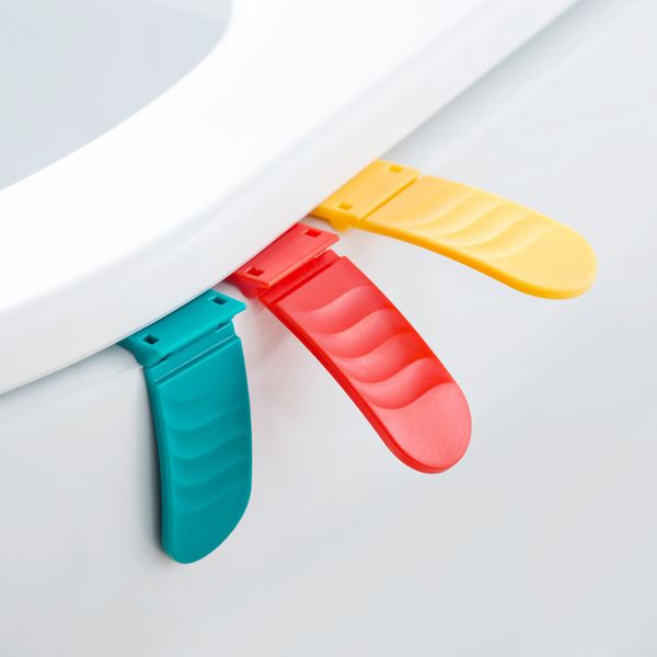 

foldable toilet lid anti-dirty lid opener toilet flap handle sanitary toilet lid handle 12g