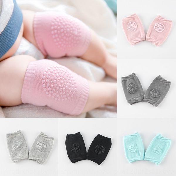 

azzlk 2020 conventional terry children's knee protection elbow chuan tong wa terry socks protection summer baby crawling sleeve dispens, Black;gray
