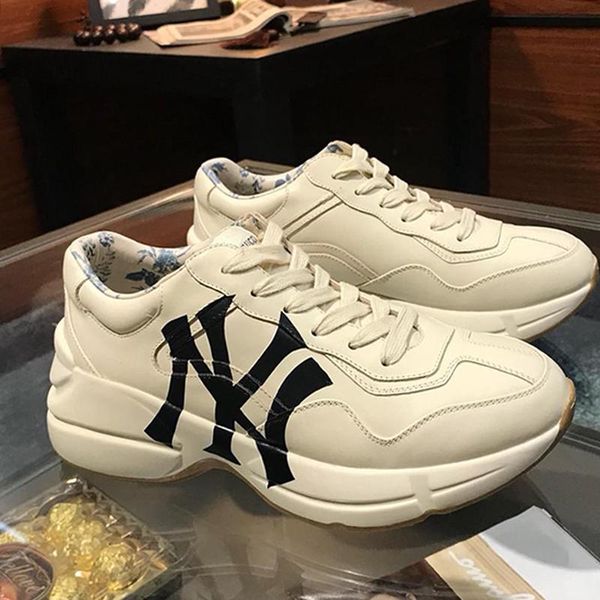

sports mens rhyton leather sneaker mens shoes outdoor walking soft footwears fashion lace -up casual men shoes manner schuhe, Black
