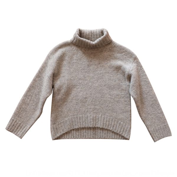 

girls' warm pullover sweater pullover 2020 new autumn and winter thickened warm casual knitted turtleneck sweater for women, Blue