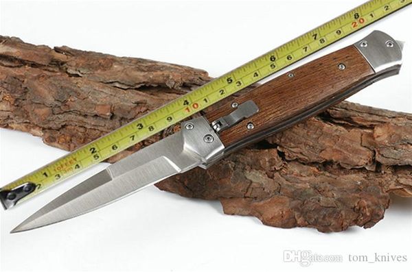 

Micr F125 Horizontal AU matic Tactical Folding Knife camping survival hunting knife knives copies ZT Bench 1pcs freeshipping