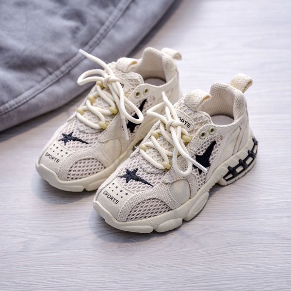 

autumn 2020 new sneakers children's fashion korean boys' casual sports shoes girls' children's shoes with net 8085, Black