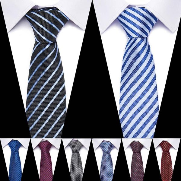 

new classic mens tie silk 7.5 cm formal necktie red and blue ties for man business wedding gift party, Black;gray