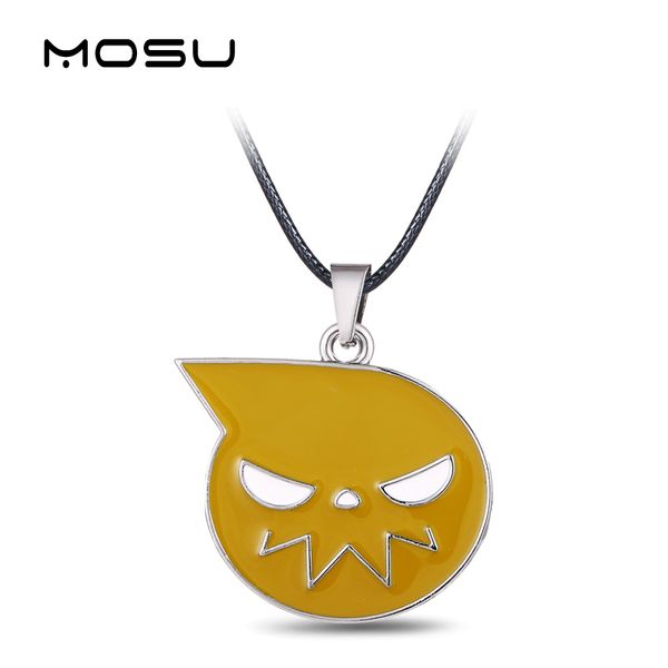 

mosu anime soul eater metal necklace soul logo pendant cosplay accessories jewelry can drop-shipping, Silver