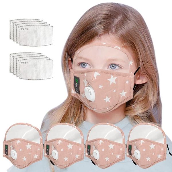 

4pc respirator kids face maks for germ protection with 8pcs filters cotton mouth face maks reusable maskking mascarillas bandana, Black
