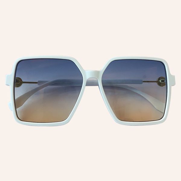 

new oversized fashion square sunglasses women vintage brand eyewear feminino big shade uv400 oculos de sol, White;black