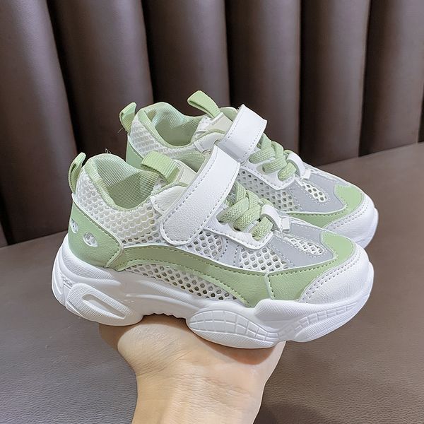 

sports running sports women's summer 2020 new korean style mesh breathable children's leisure daddy shoes children's running, Black