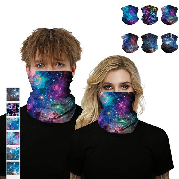 

star joker anime balaclava magic scarf headdress outdoor sports headscarf men riding hiking mask neck leggings bandana, Black