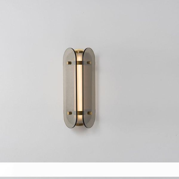 

New Nordic Wall Lamp Bedroom Beside Study Simple Creative Glass Wall Lights Walk Way Stairs CorridorLiving Room Glass Wall sconces