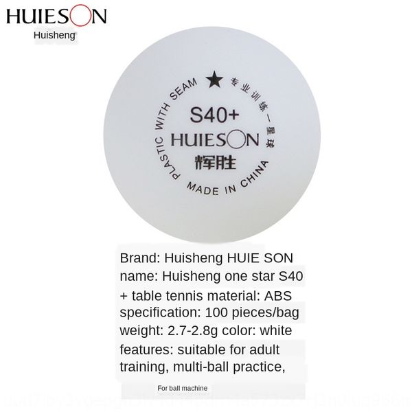 

huisheng abs new material one-star s40 racket table tennis + table tennis training competition racket with ball oem