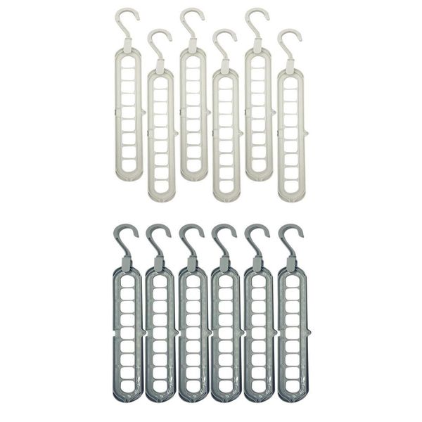 

12pcs clothes hanger organizer 360 degree swivel wardrobe clothes hanger
