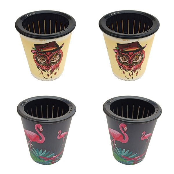 

4pcs self-watering plant flower pot creative plastic planter home garden outdoor