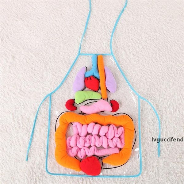 

baby early education sleeveless camisole aprons transparent popular apron blue color with orange red blue color portable 42ws j1