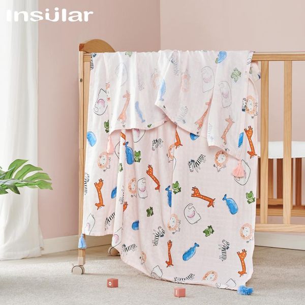 

new children summer muslin baby swaddle blanket newborn 70% bamboo fiber 30% cotton swaddling kids bath towel wrapped 110*156cm