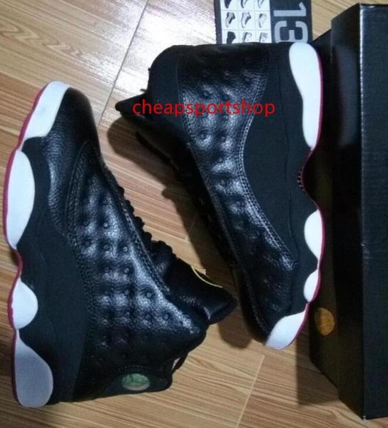

playoffs 13s black white red wholesale basketball shoes men size with ing