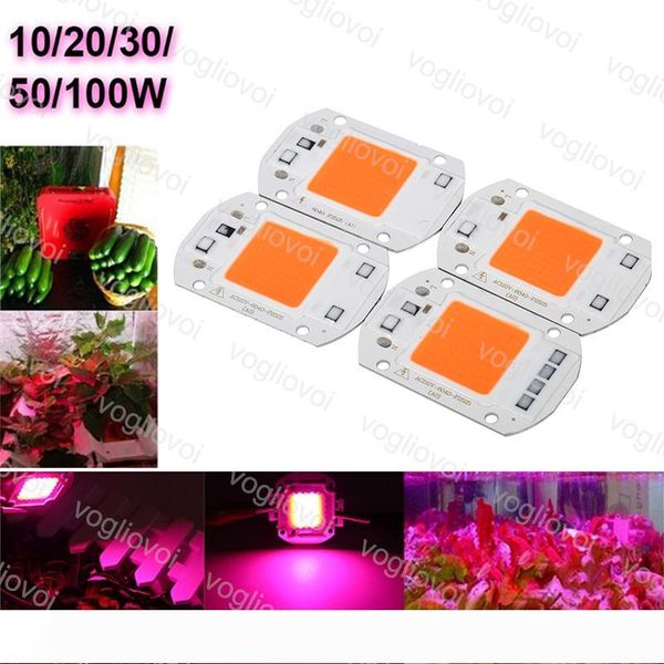 

light beads full spectrum 380-840nm 110v 220v 20w 30w 50w cob chip lighting accessoriesfor led grown lights eub