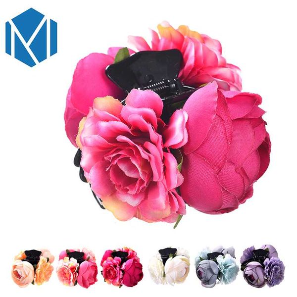 

new large flower crab hair clip girls elegance hair bohemian hairclips for women accessories headwear, Golden;silver