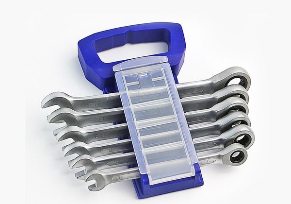 

6 pieces of 8-17mm fast ratchet dual purpose wrench set / sub light crv72 gear wheel
