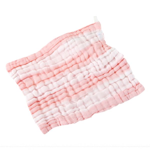 

6-layer gauze cotton color square saliva stripe gauze saliva towel cotton infant square towel