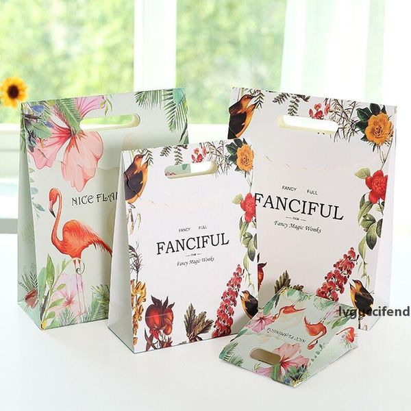 

10pcs/lot christmas gift paper bag multifuntion festival bags with handles christmas party supply for party