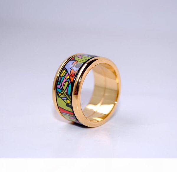 

dream garden series rings 18k gold-plated enamel rings ring for women band rings for gift, Silver