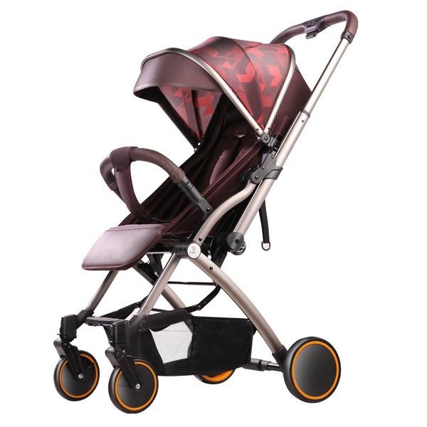 

baby stroller bi-directional lightweight stroller can sit reclining folding new high landscape one-click car