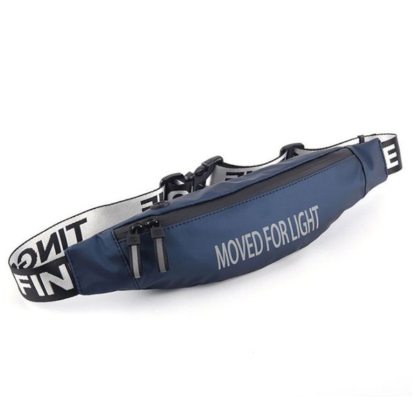

black blue summer fashion sport casual outdoor waterproof running hiking walking waist bag unisex