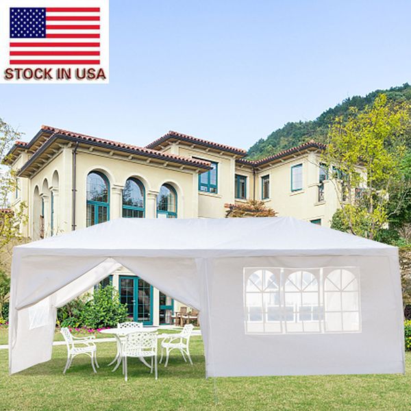 

outdoor camping tent portable awning 10'x20' patio party tent wedding canopy heavy outdoor upgrade section tents