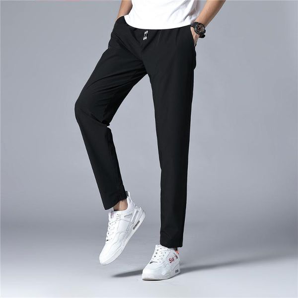 

running pants 2021 men trousers football training soccer sports jogging casual men's fitness breathable, Black;blue