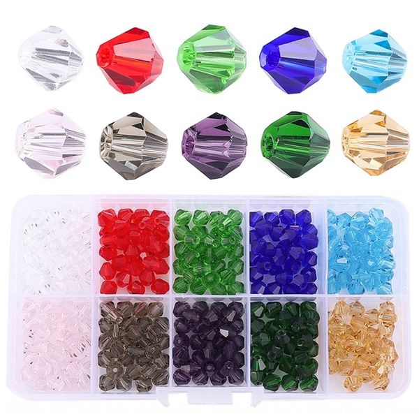 

6 8 10mm glass ball handmade diy pointed case beads scattered beads diy handmade earrings bracelet accessories materials, Silver