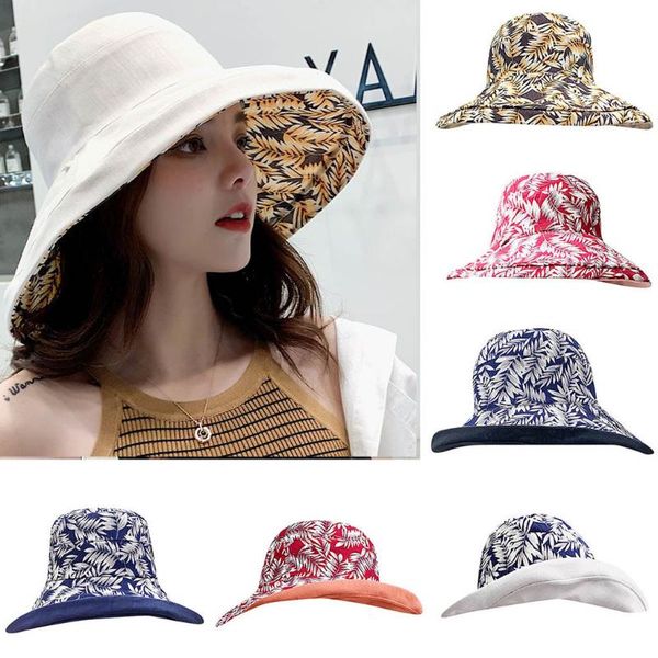 

ladies fisherman hat fashionable handmade hat leisure two sides wear sun, Blue;gray