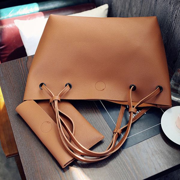 

women lady composite shoulder bag handbag large capacity pu durable for travel ser88