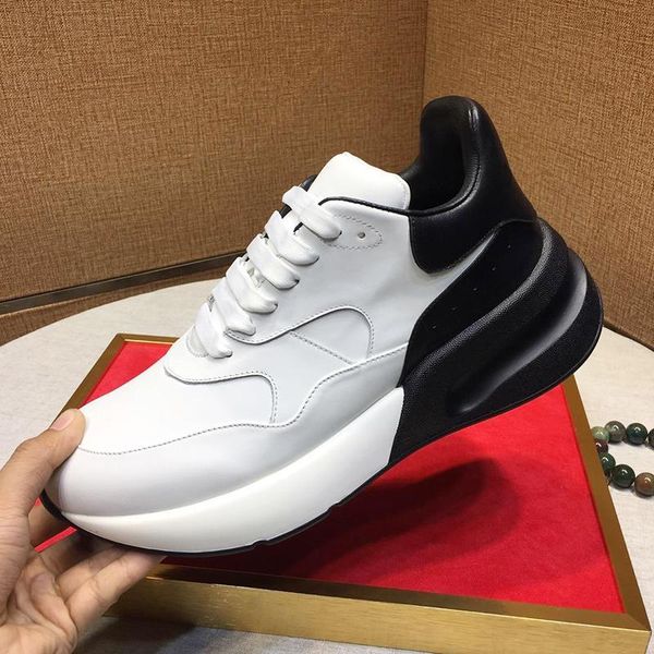 

oversized runner men 's shoes lightweight autumn and winter breathable shoes lace -up plus size mens shoes zapatos de hom, Black