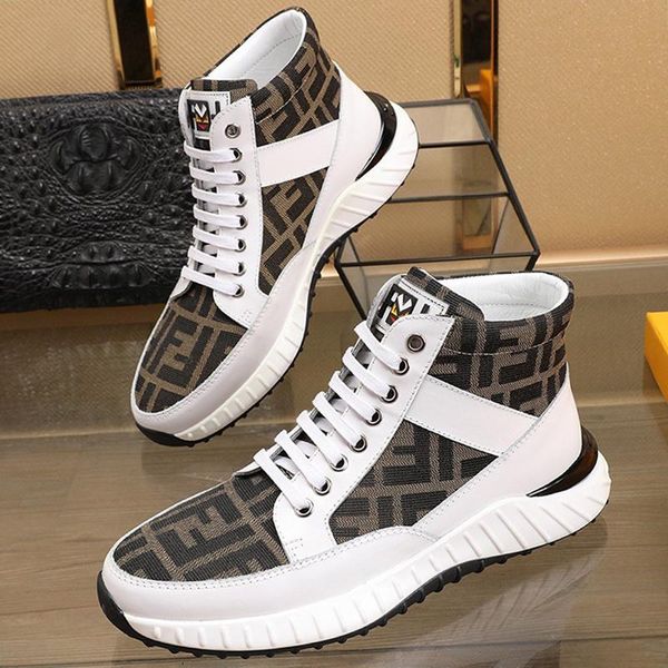 

fast delivery mens shoes fashion lightweight footwears luxury sneakers high lace -up plus size casual men boots zapatos de hombre, Black