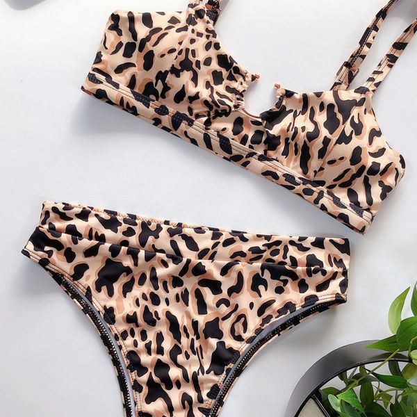 

золотая пряжка leopard printed сексуальных женщин бикини установить двухкусочный snake pattern купальники холтер купальники установить купал, White;black