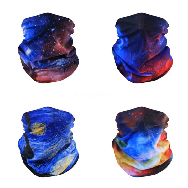 

outdoor sports face shield mask seamless camo bandana multifunctional headwear headband neckwarmer magic scarf neck gaiter#587, Black