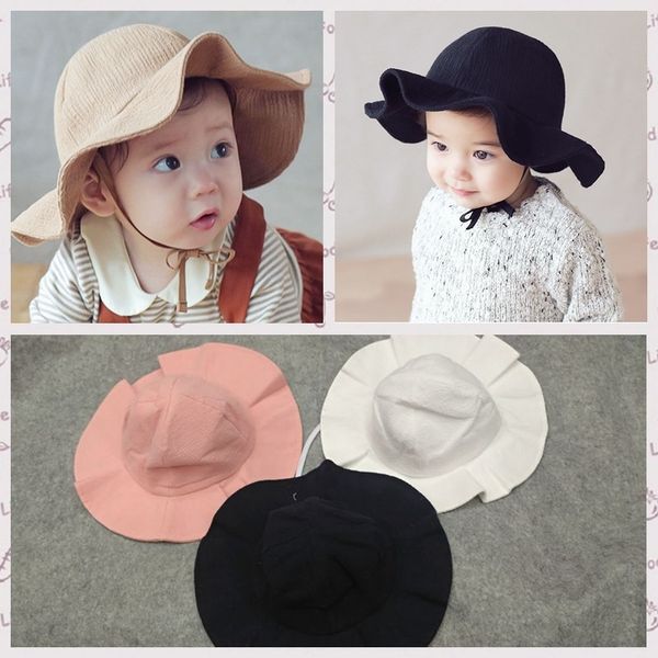 

baby bucket bucket basin autumn new sun children's hat sunshade fisherman hat, Blue;gray
