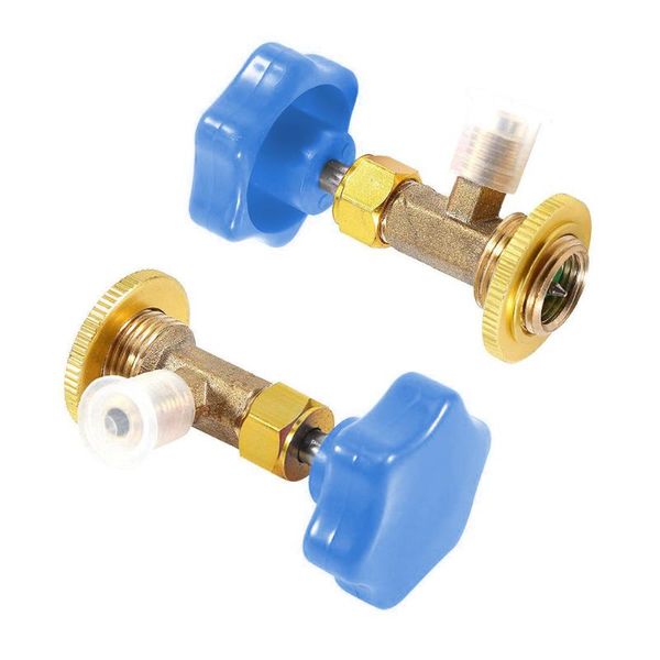 

1/4" sae air conditioning refrigerant opener can tap valve bottle gate tap shut-off valve check