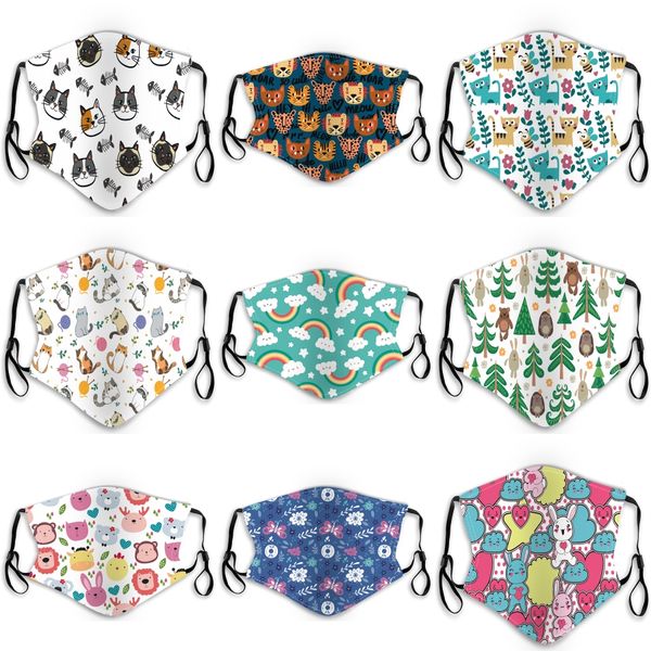 

fashion cotton breath valve pm2.5 mouth mask anti-dust anti pollution mask cloth activated carbon filter 500pcs#303