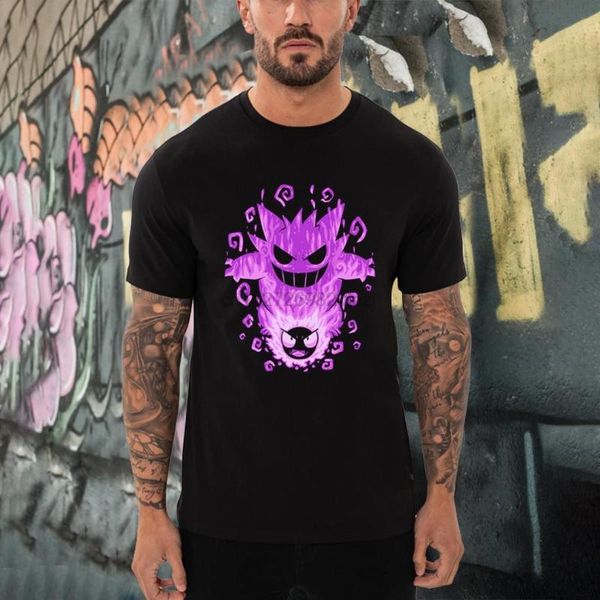 

the menacing ghost within gastly gengar shirt, White;black